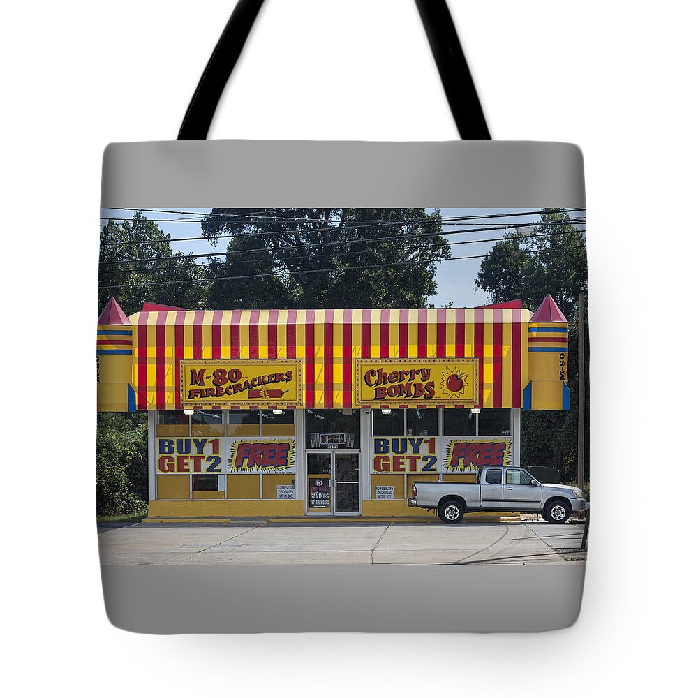 Photograph Tote Bag featuring the photograph Boom Boom by Suzanne Gaff