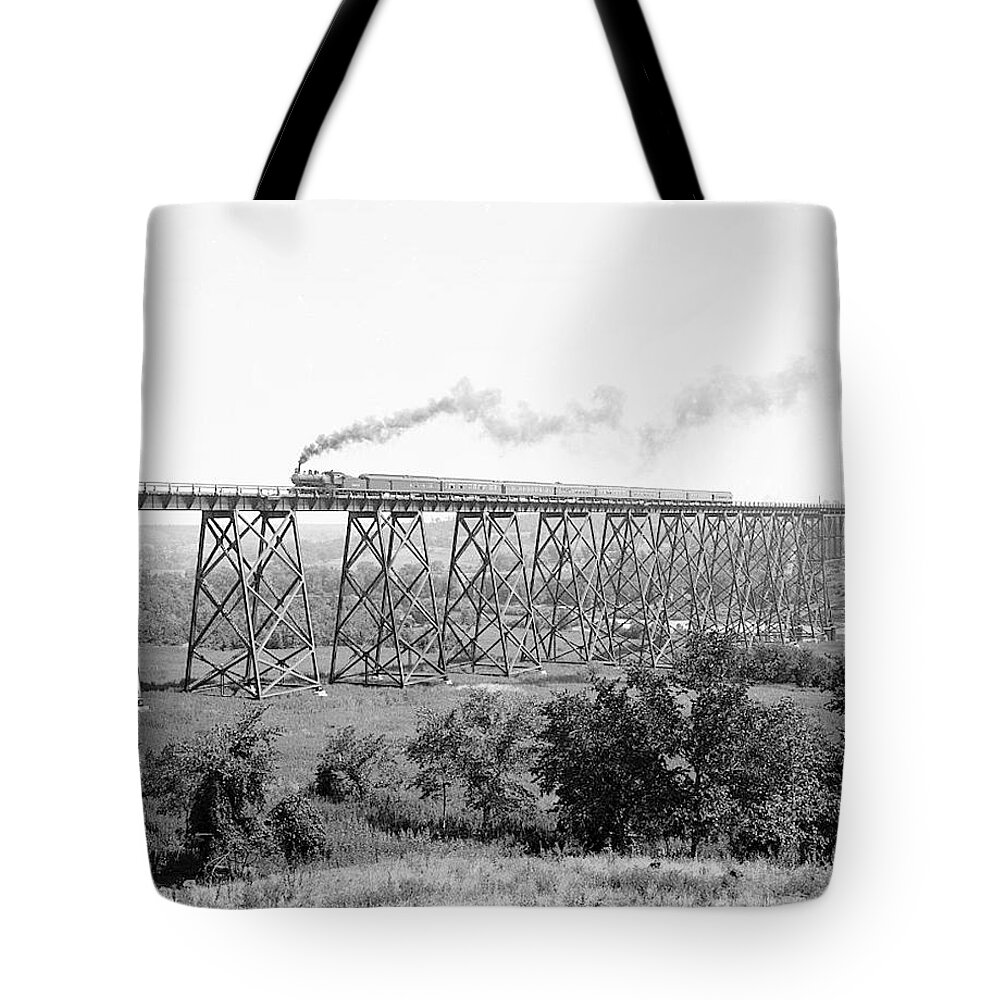 Boone Tote Bag featuring the photograph Boone Iowa Trestle by Bonfire Photography