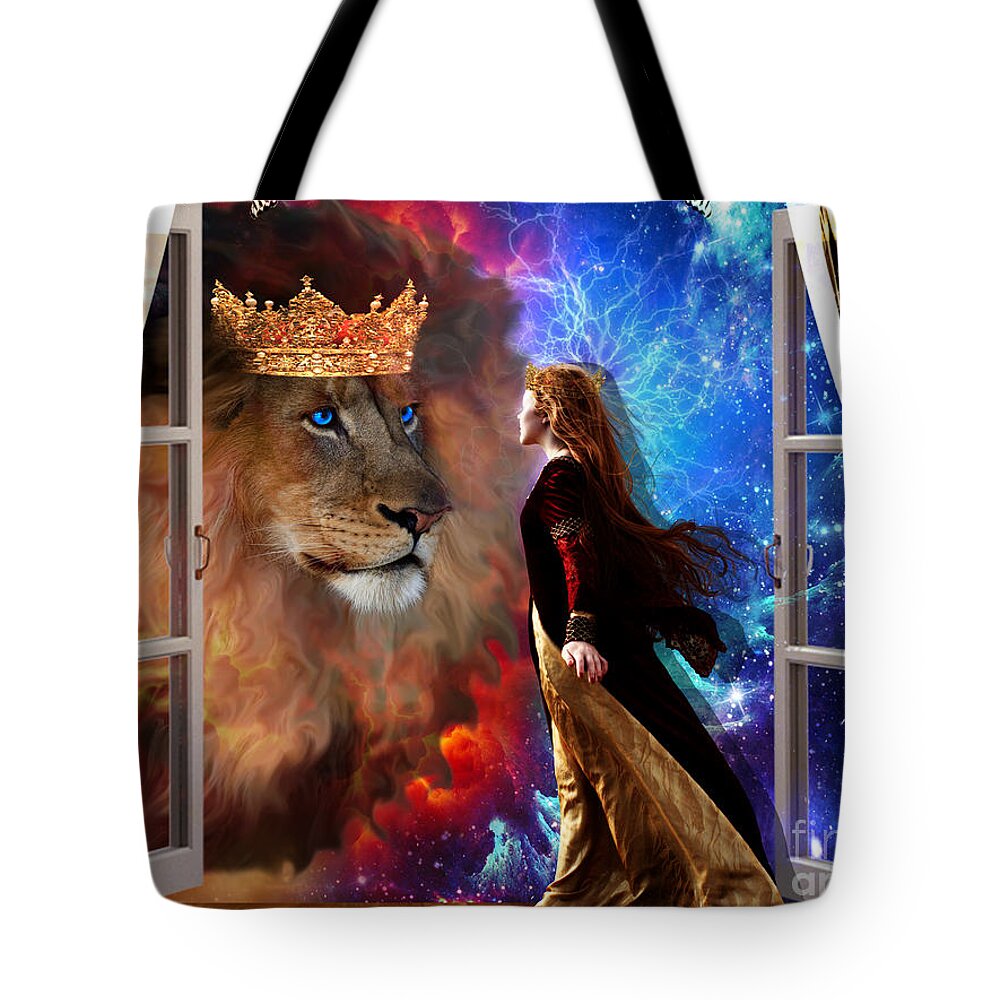 Born For Such A Time Tote Bag featuring the digital art Born for such a time by Dolores Develde