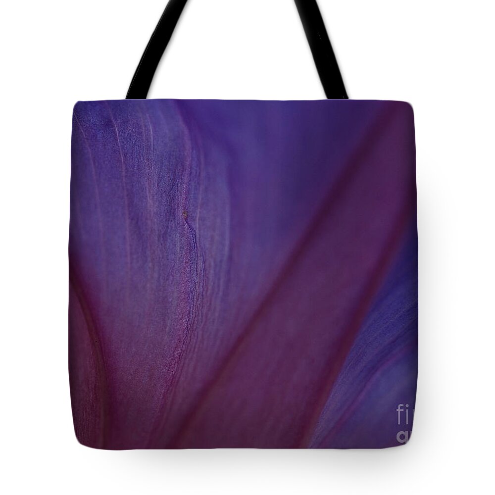 Floral Tote Bag featuring the photograph Into Purple by John F Tsumas