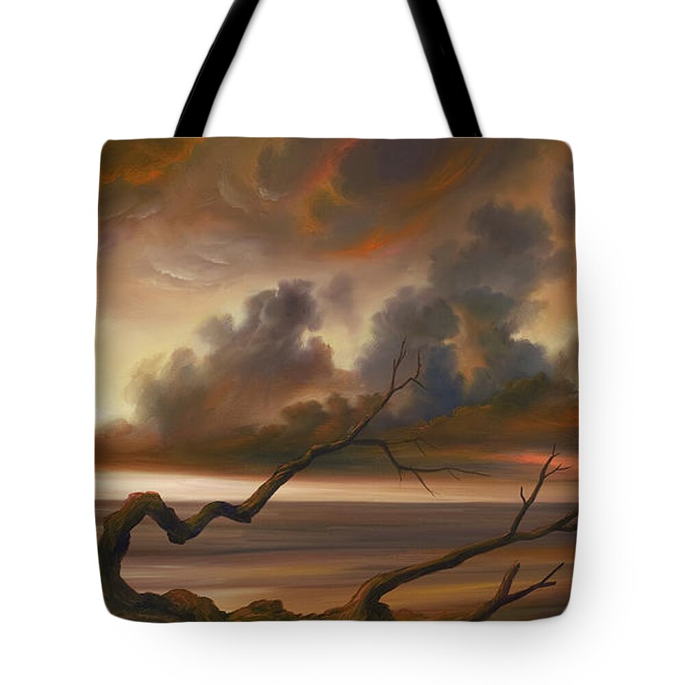Ocean Tote Bag featuring the painting Botany Bay by James Hill