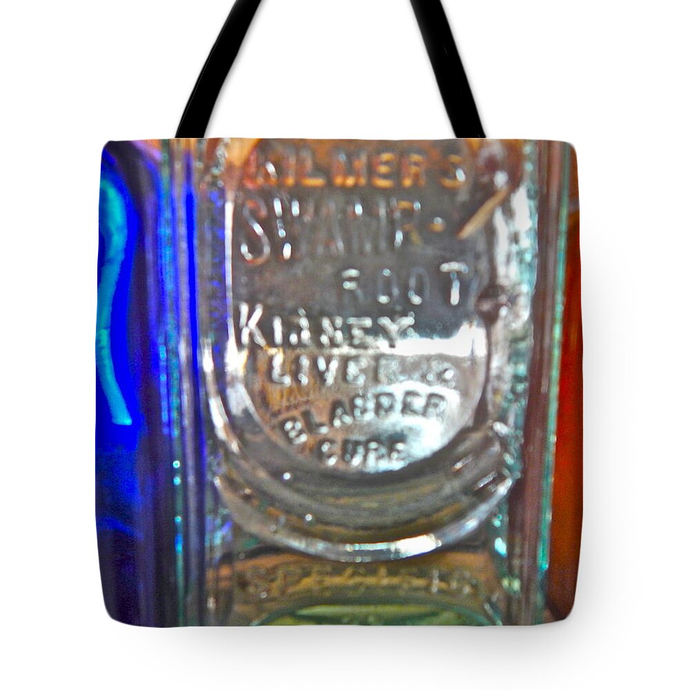 Still Life Tote Bag featuring the photograph Bottles 33 by George Ramos