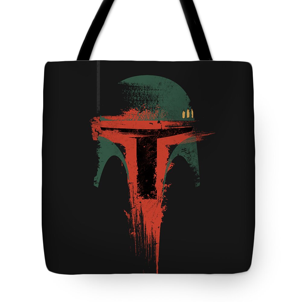 Boba Tote Bag featuring the digital art Bounty Hunter by Victor Vercesi