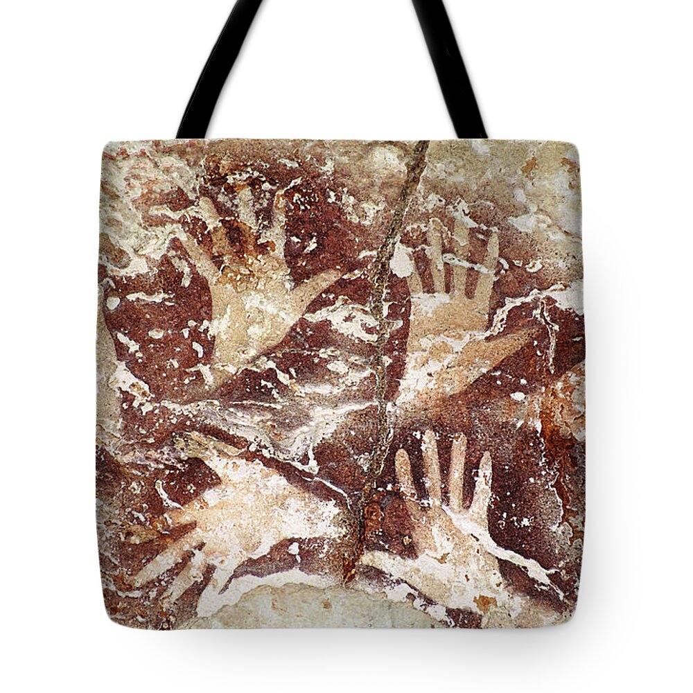 Bouquet Of Hands Tote Bag featuring the digital art Bouquet of Hands - Ilas Kenceng by Weston Westmoreland
