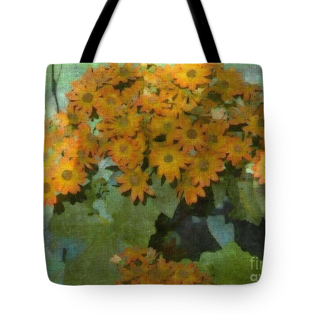Flowers Tote Bag featuring the photograph Bouquet of Sunshine by Kathie Chicoine