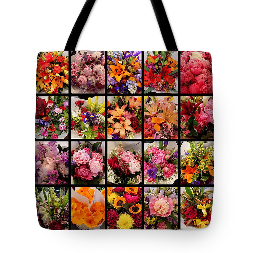 Flower Tote Bag featuring the photograph Bouquets by Farol Tomson