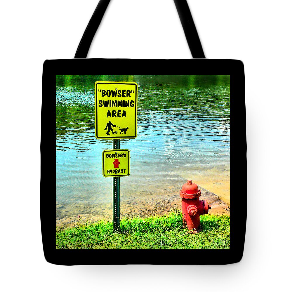 Bow Wow Tote Bag featuring the photograph Bow Wow by Kathy K McClellan