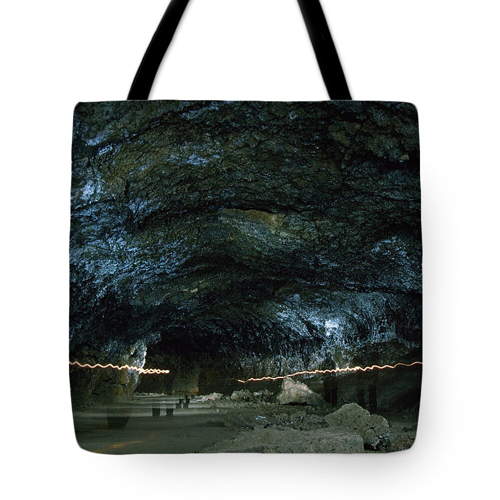 Bend Tote Bag featuring the photograph Boyd Cave Lava Tube Bend Oregon 2 by Rick Bures