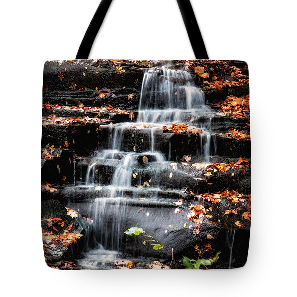 Brandywine Tote Bag featuring the photograph Brandywine Falls in Autumn by Tom Mc Nemar