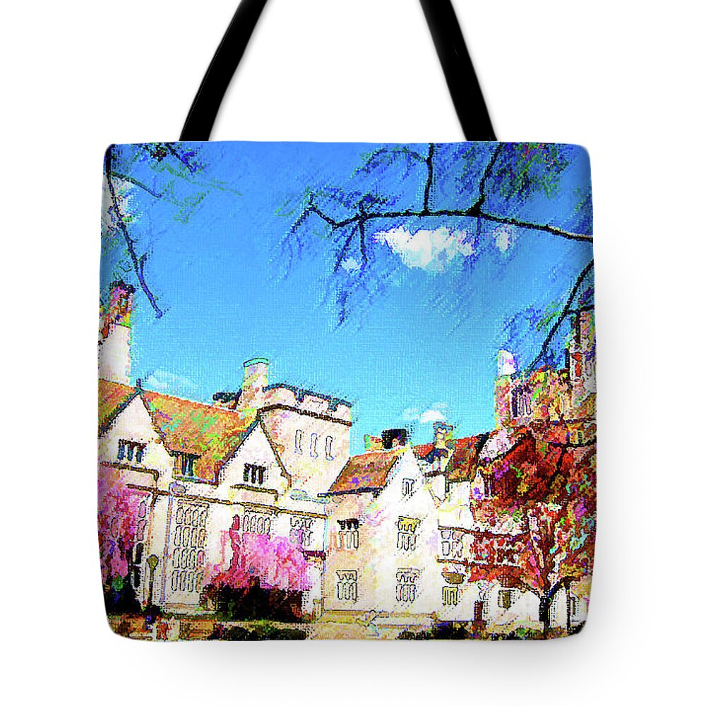 Yale University Tote Bag featuring the photograph Branford by DJ Fessenden