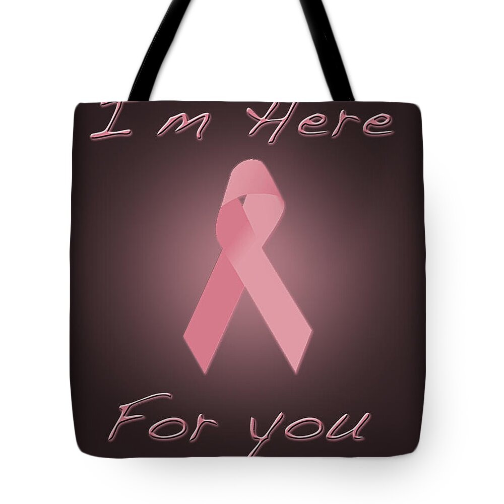 Breast Cancer Tote Bag featuring the digital art Breast Cancer by Jim Hatch
