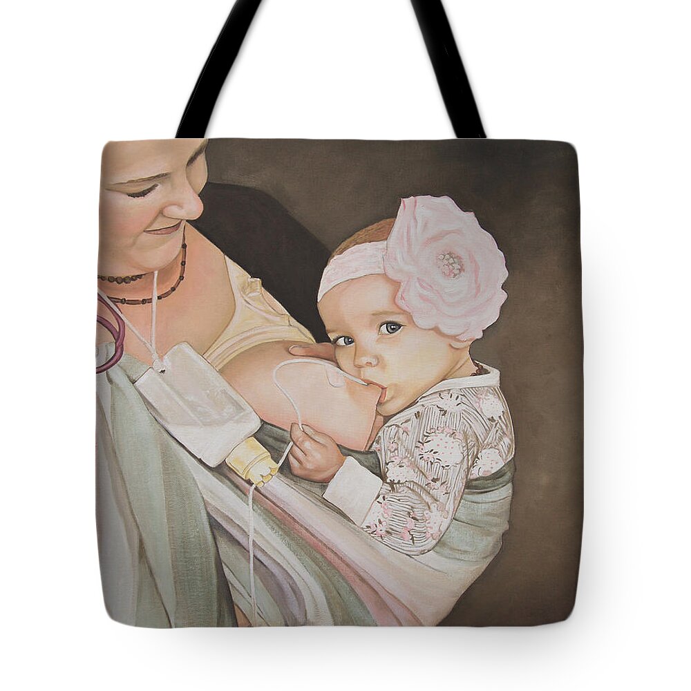 Breastfeeding with an SNS Tote Bag