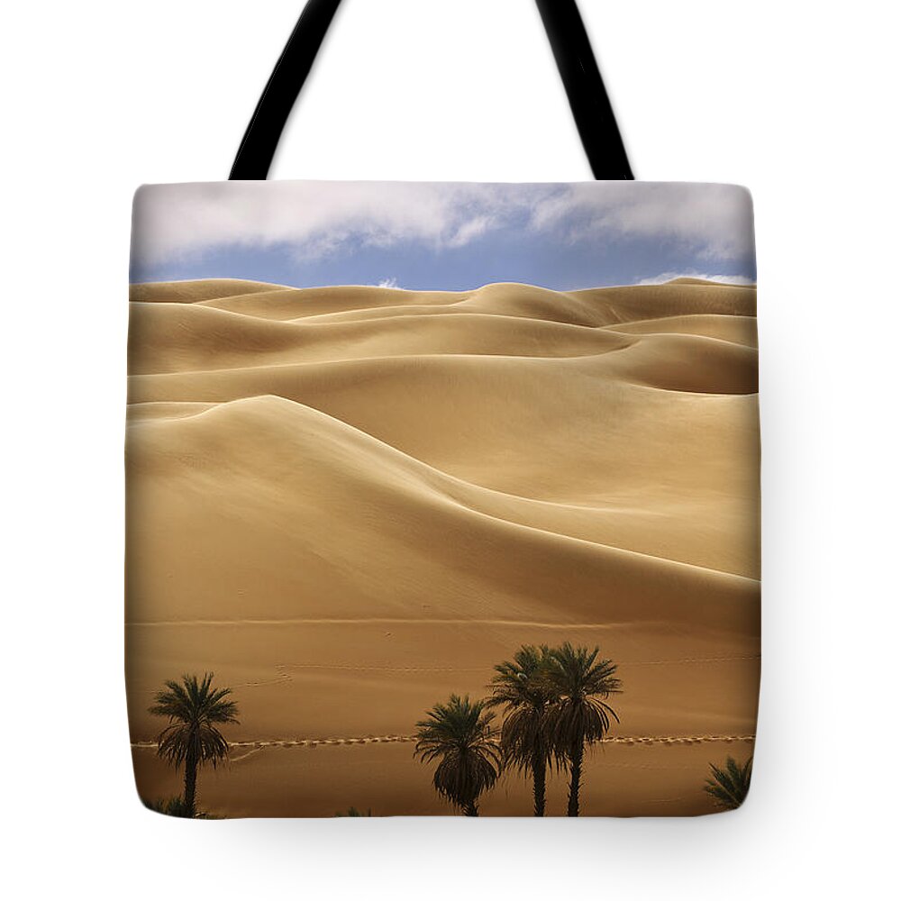 Sand Tote Bag featuring the photograph Breathtaking sand dunes by Ivan Slosar