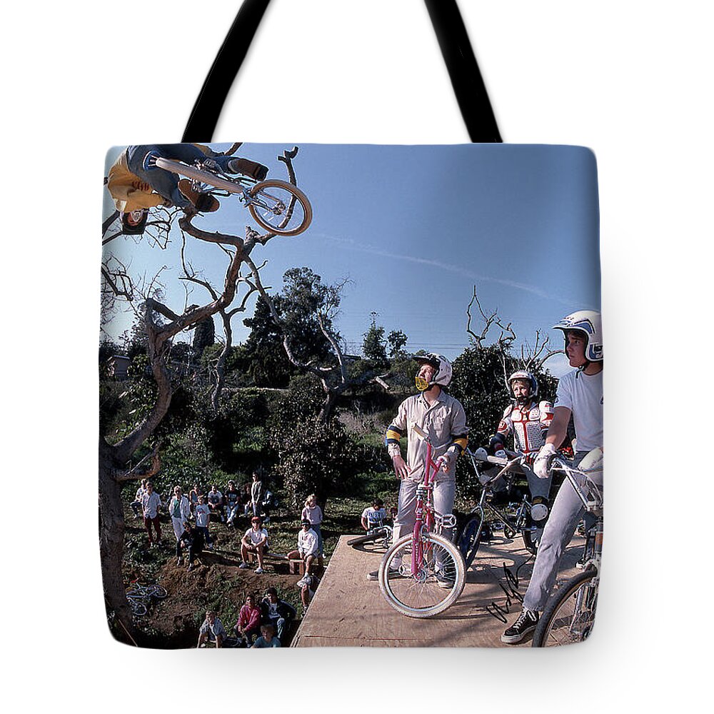 Brian Blyther Tote Bag featuring the photograph Brian Blyther Enchanted Ramp by Windy Osborn