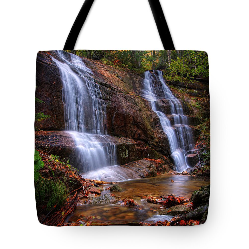 Bridesmaid Tote Bag featuring the photograph Bridesmaid Falls Autumn by White Mountain Images