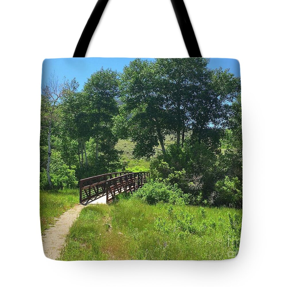 Nevada Tote Bag featuring the photograph Bridge in Great Basin National Park by Jeff Hubbard