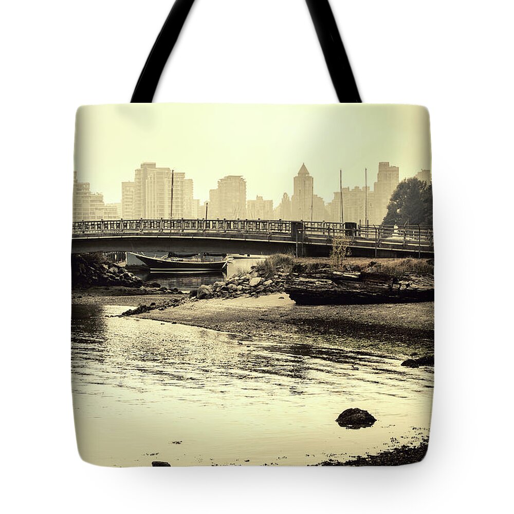 Vancouver Tote Bag featuring the photograph Bridge Over Calm by Monte Arnold