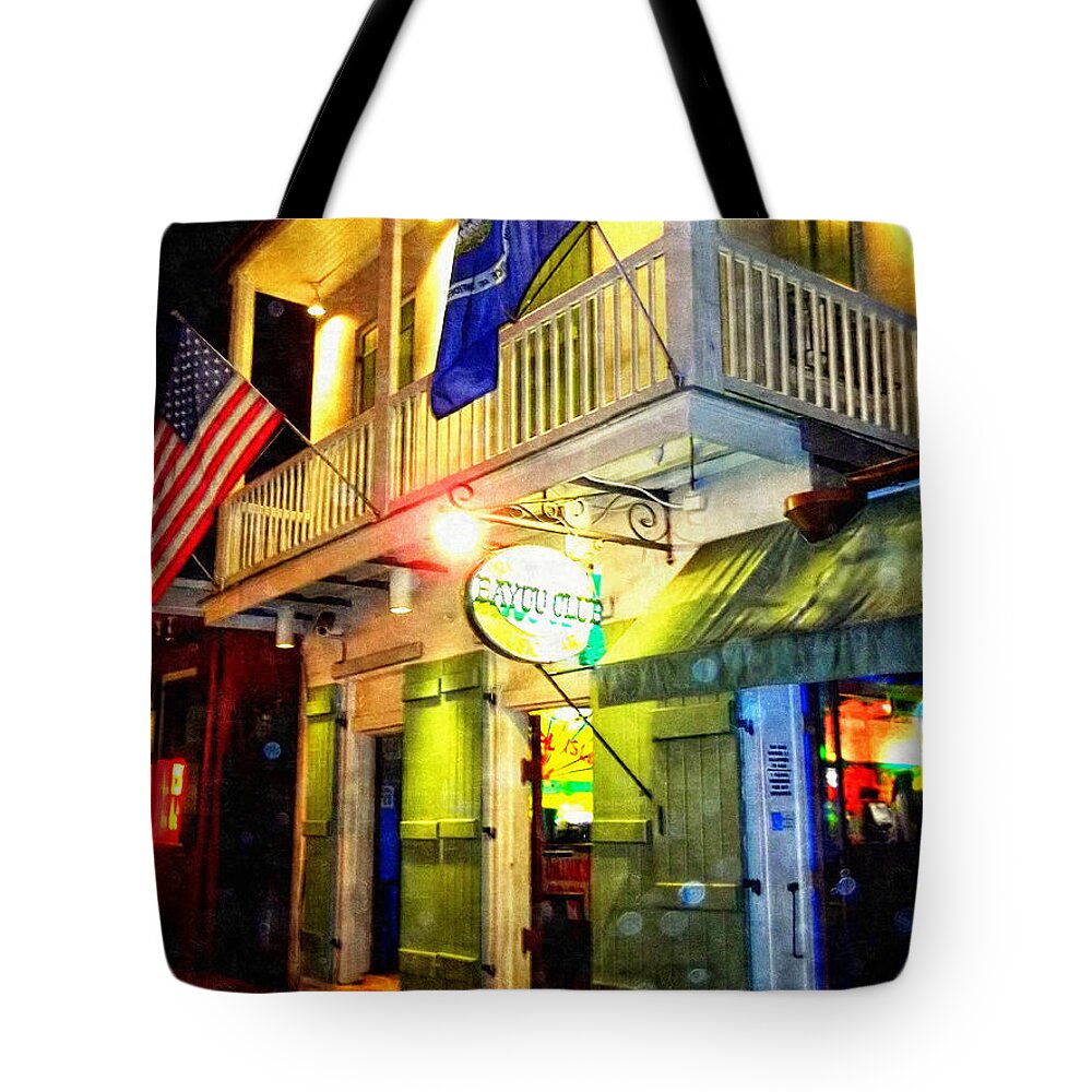 New Orleans Tote Bag featuring the photograph Bright Lights In The French Quarter by Glenn McCarthy Art and Photography