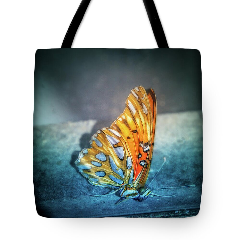 Butterfly Tote Bag featuring the digital art Bright Wings by Terry Davis