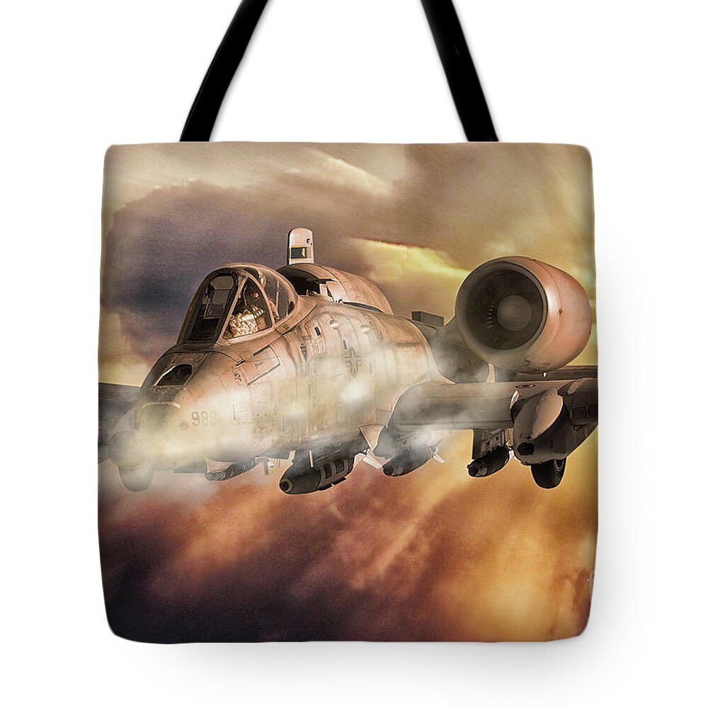A1- Tote Bag featuring the digital art Bring The Rain by Airpower Art