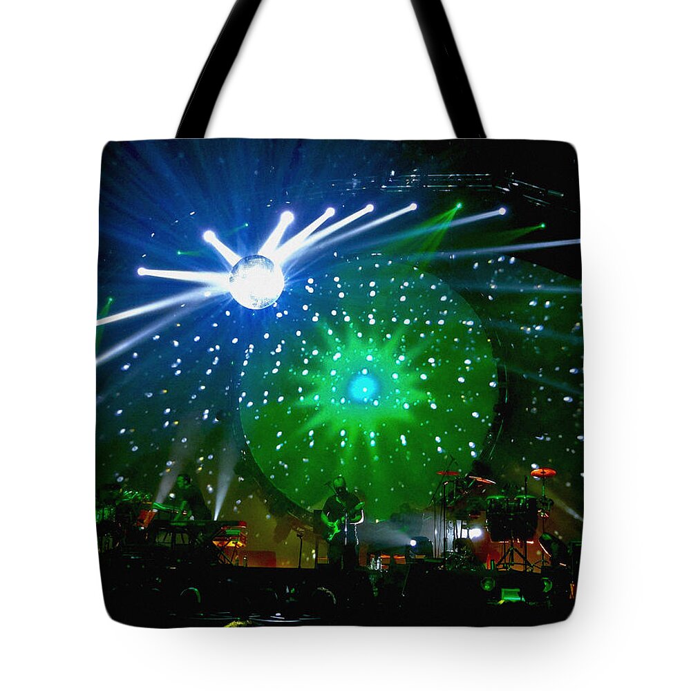 Pink Floyd Tote Bag featuring the photograph Brit Floyd Space and Time World Tour 2015.6 by Tanya Filichkin