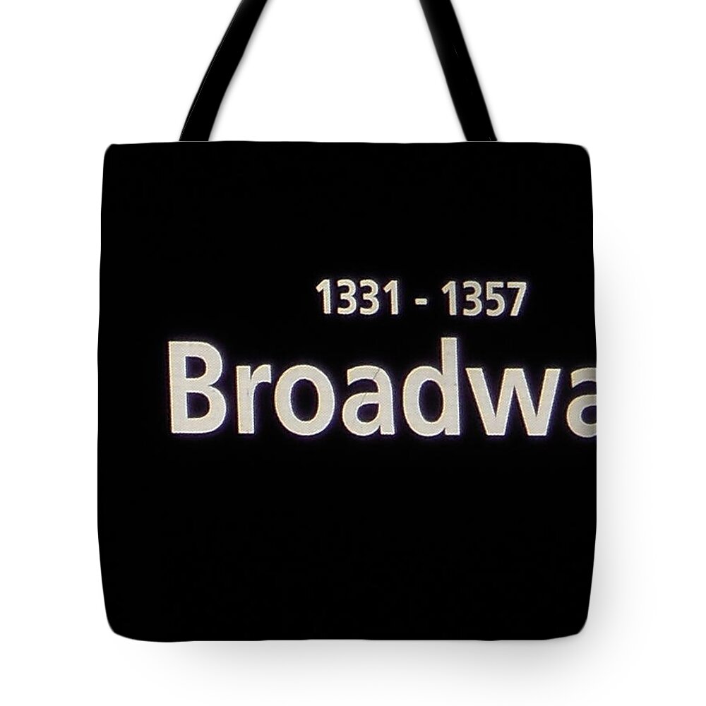 New York Tote Bag featuring the photograph Broadway by Natalie Claire Bradley