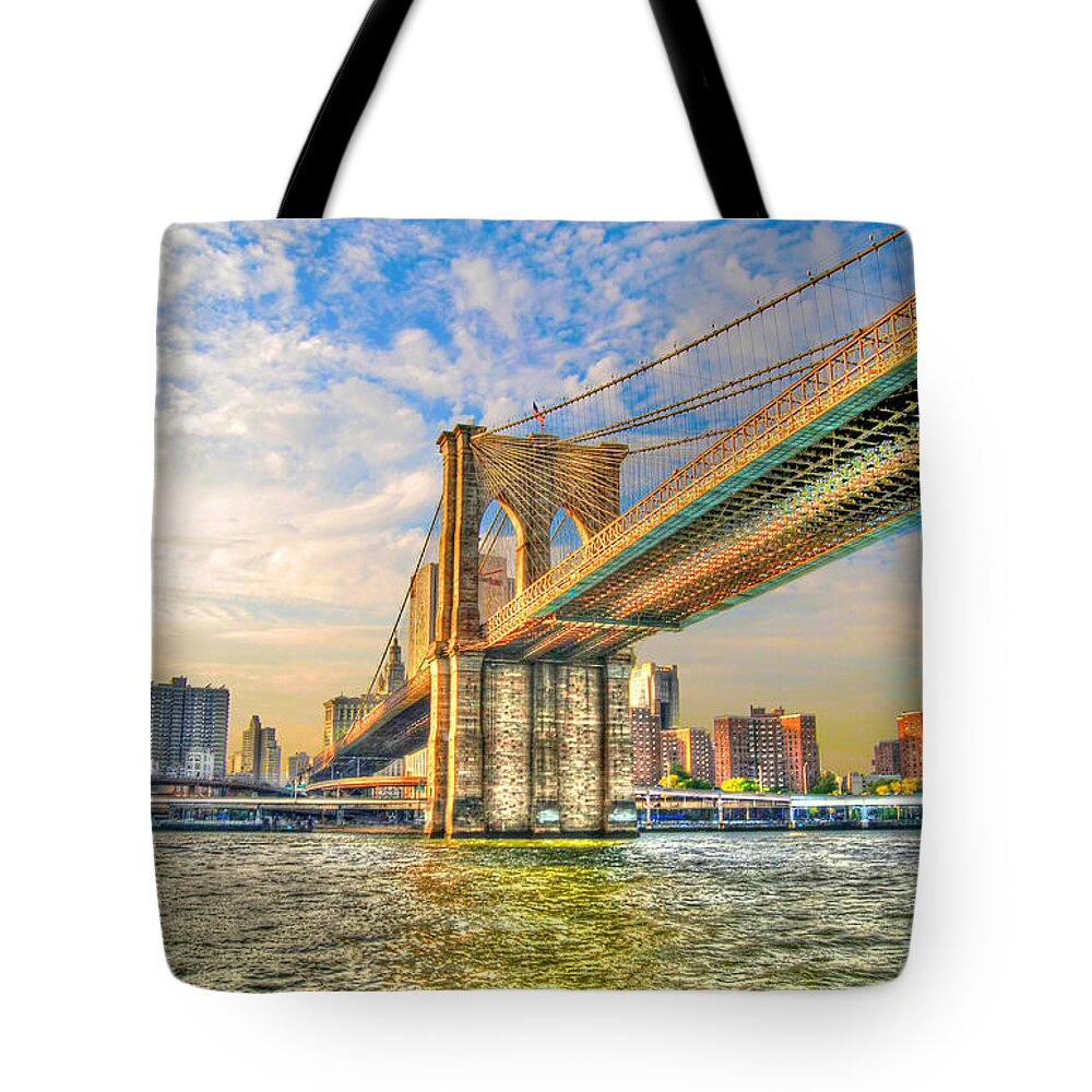 Brooklyn Bridge Tote Bag featuring the photograph Brooklyn Bridge by Randy Aveille