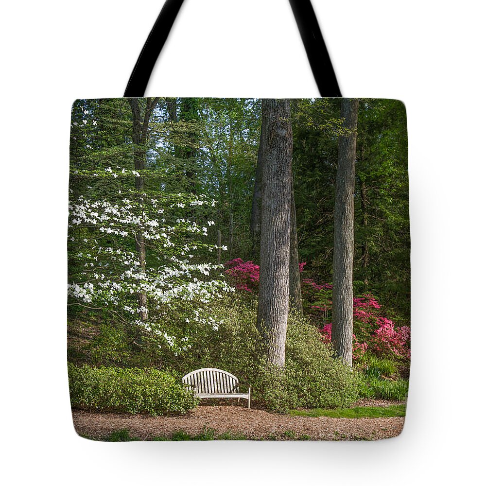Spring Landscapes Tote Bag featuring the photograph Brookside Gardens 7 by Chris Scroggins