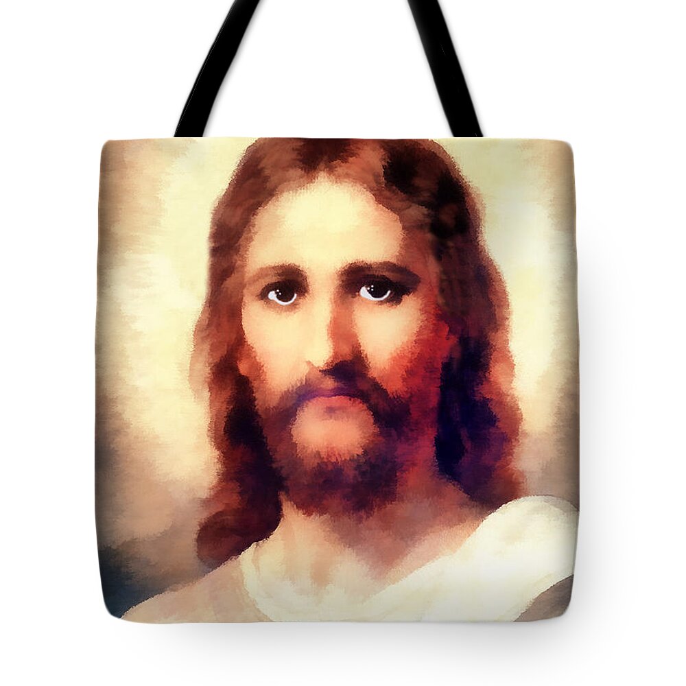Jesus Christ Tote Bag featuring the photograph Brown Hair by Munir Alawi