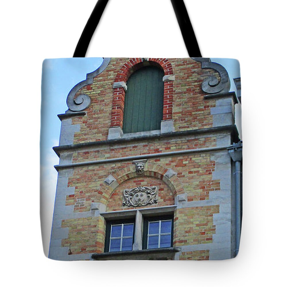 Bruges Tote Bag featuring the photograph Bruges Window 22 by Randall Weidner