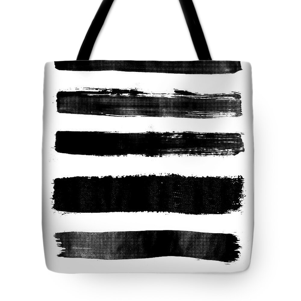 Abstract Tote Bag featuring the digital art Brushstrokes by Rafael Farias