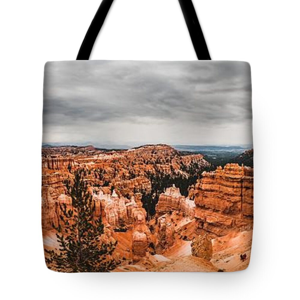 Bryce Canyon National Park Tote Bag featuring the photograph Bryce Canyon Panorama 1 by Mati Krimerman