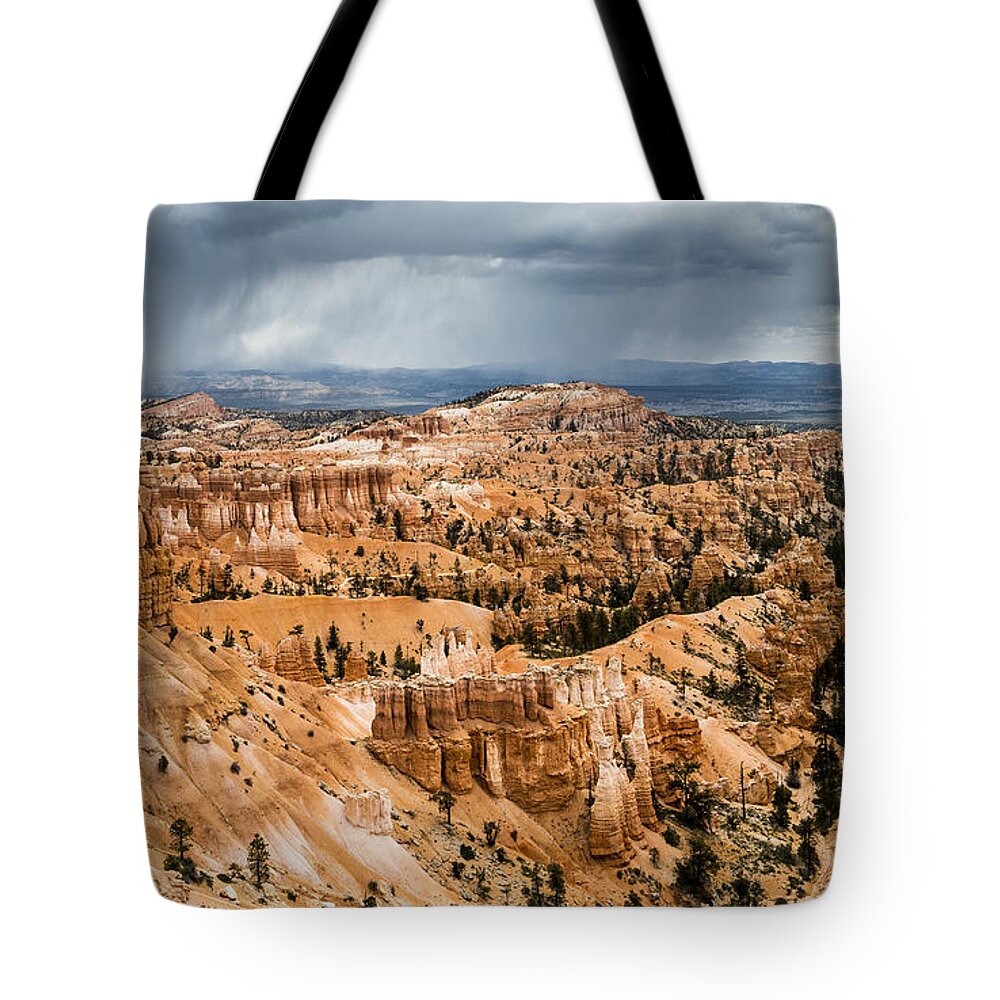 Bryce Tote Bag featuring the photograph Bryce Canyon Storm by Jason Roberts