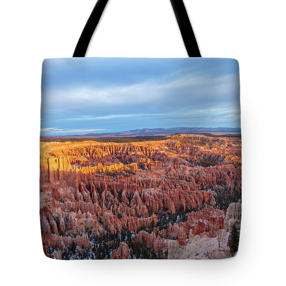 Bryce Canyon National Park Tote Bag featuring the photograph Bryce Point by Jonathan Nguyen