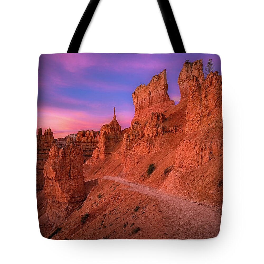 Amazing Tote Bag featuring the photograph Bryce Trails by Edgars Erglis