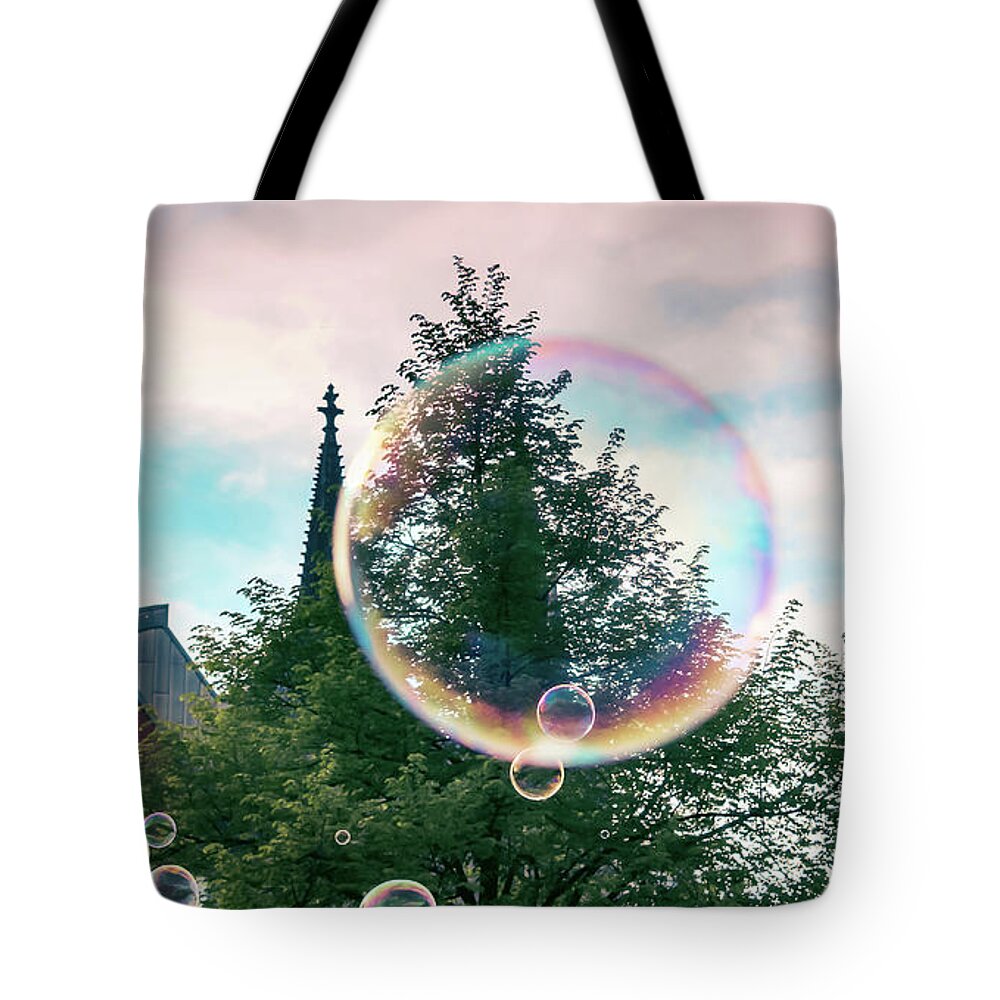 Kolndom Tote Bag featuring the photograph Bubble by Cesar Vieira