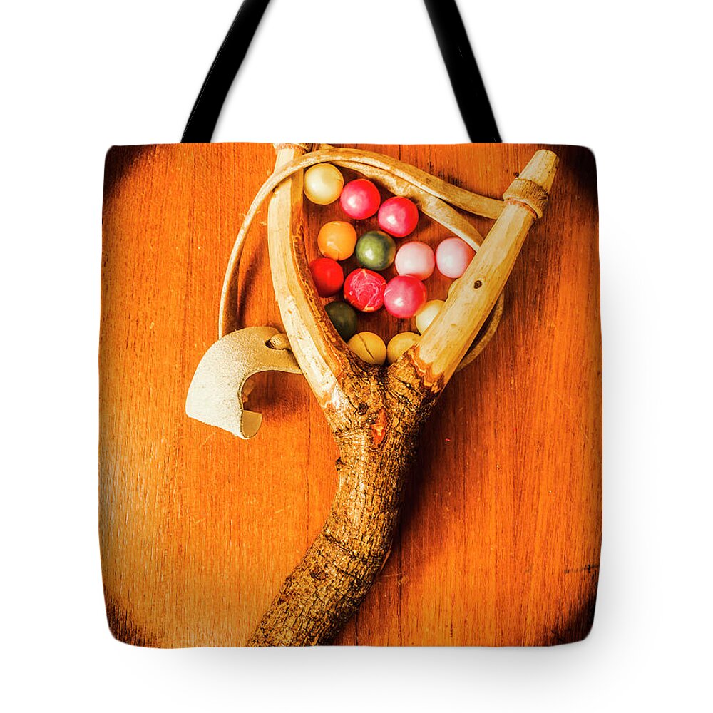 Slingshot Tote Bag featuring the photograph Bubblegum slingshot by Jorgo Photography