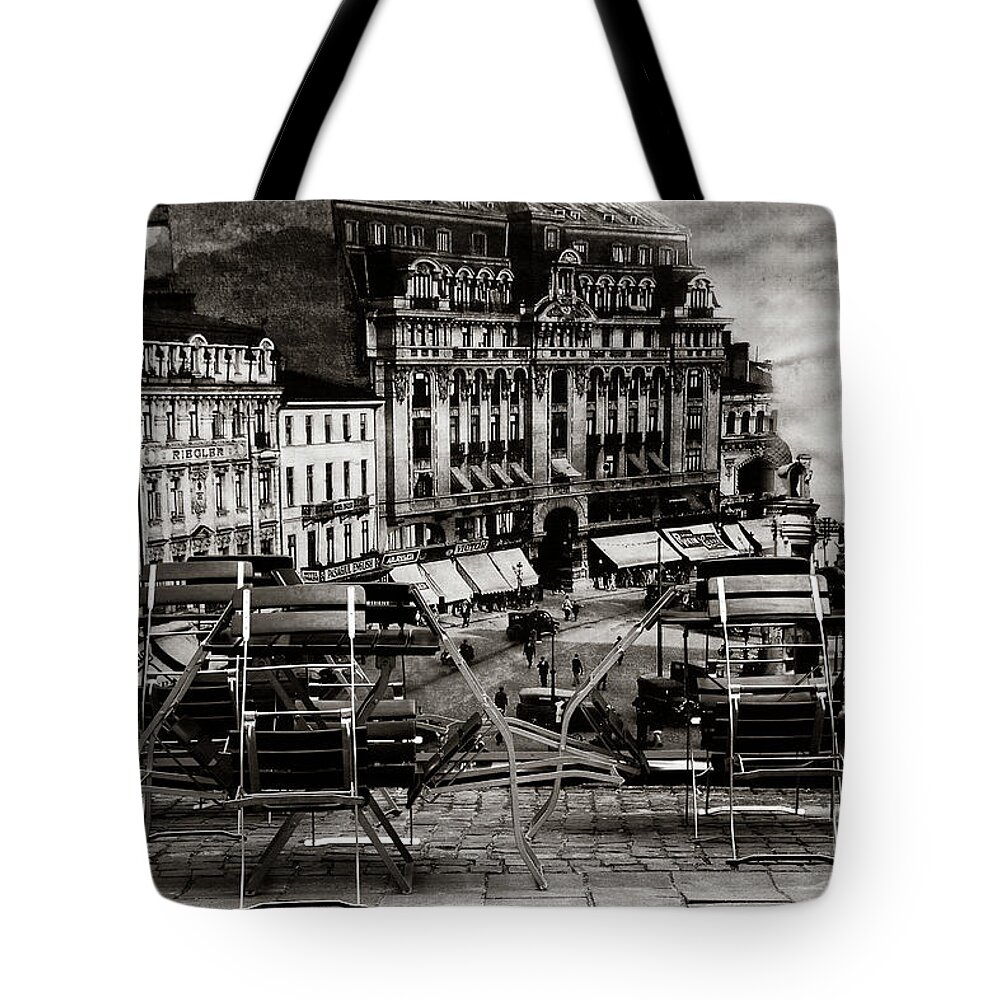 Bucharest Tote Bag featuring the photograph Bucharest - Old Town by Daliana Pacuraru