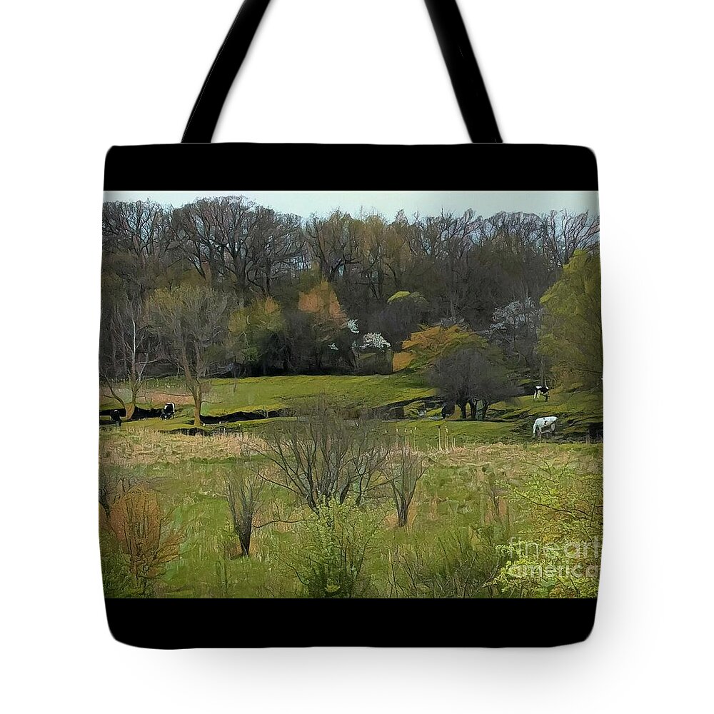 Landscape Tote Bag featuring the photograph Bucolic Wisconsin by Jodie Marie Anne Richardson Traugott     aka jm-ART