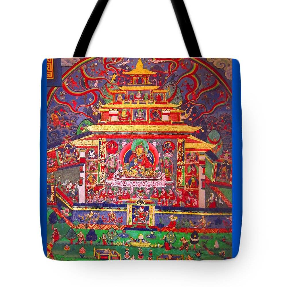 Buddhism Tote Bag featuring the painting Buddhist Art by Steve Fields