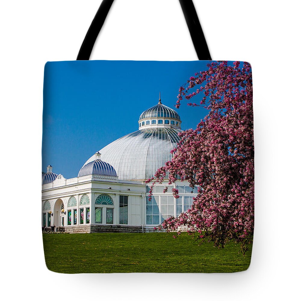 Botanical Gardens Tote Bag featuring the photograph Buffalo Botanical Gardens North Lawns by Don Nieman