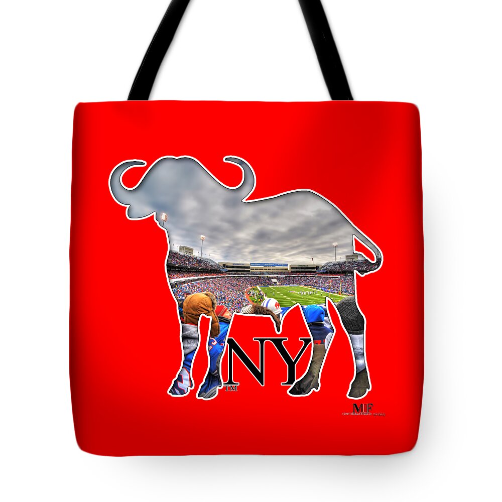 Michael Frank Jr; Nikon; Hdr; Iphone Case; Iphone; Galaxy; Galaxy Case; Phone Case; Buffalo; Buffalo Ny; Buffalo Tote Bag featuring the photograph Buffalo NY Bills Game by Michael Frank Jr