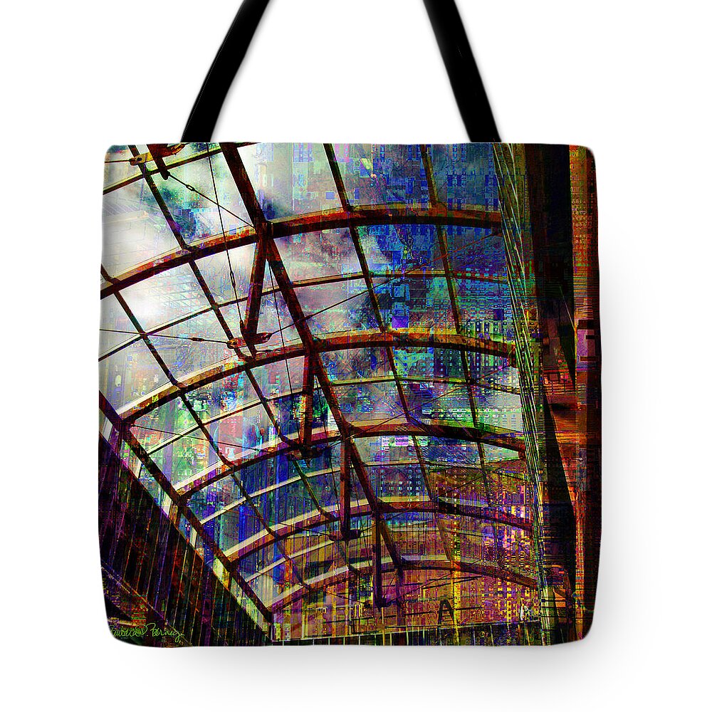 Commercial Tote Bag featuring the digital art Building for the Future by Barbara Berney