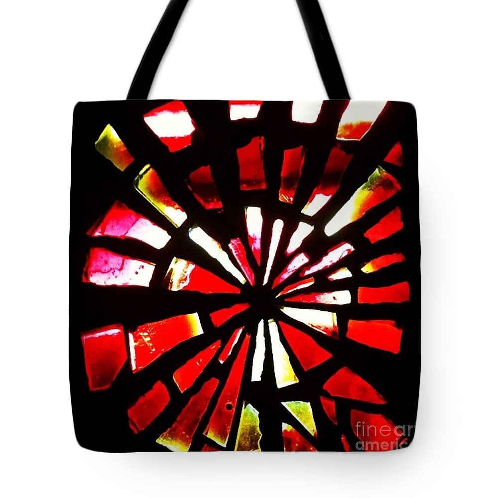 Stained Glass Tote Bag featuring the photograph Bully's by Denise Railey