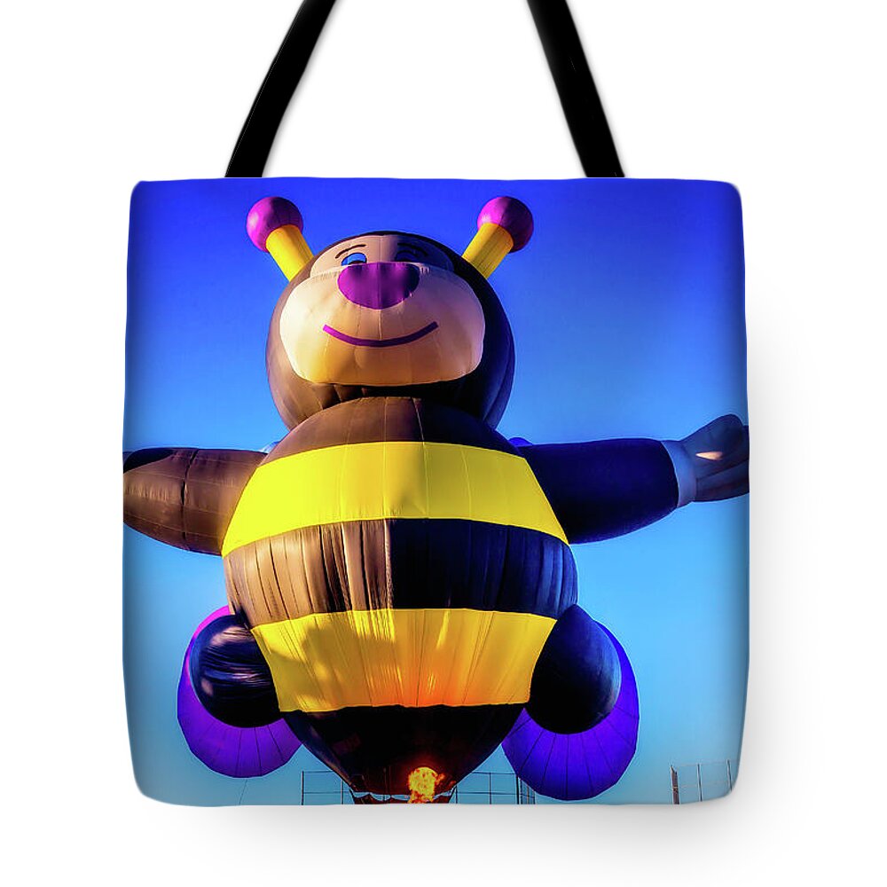 Bumblebee Tote Bag featuring the photograph Bumblebee Hot Air Balloon by Garry Gay