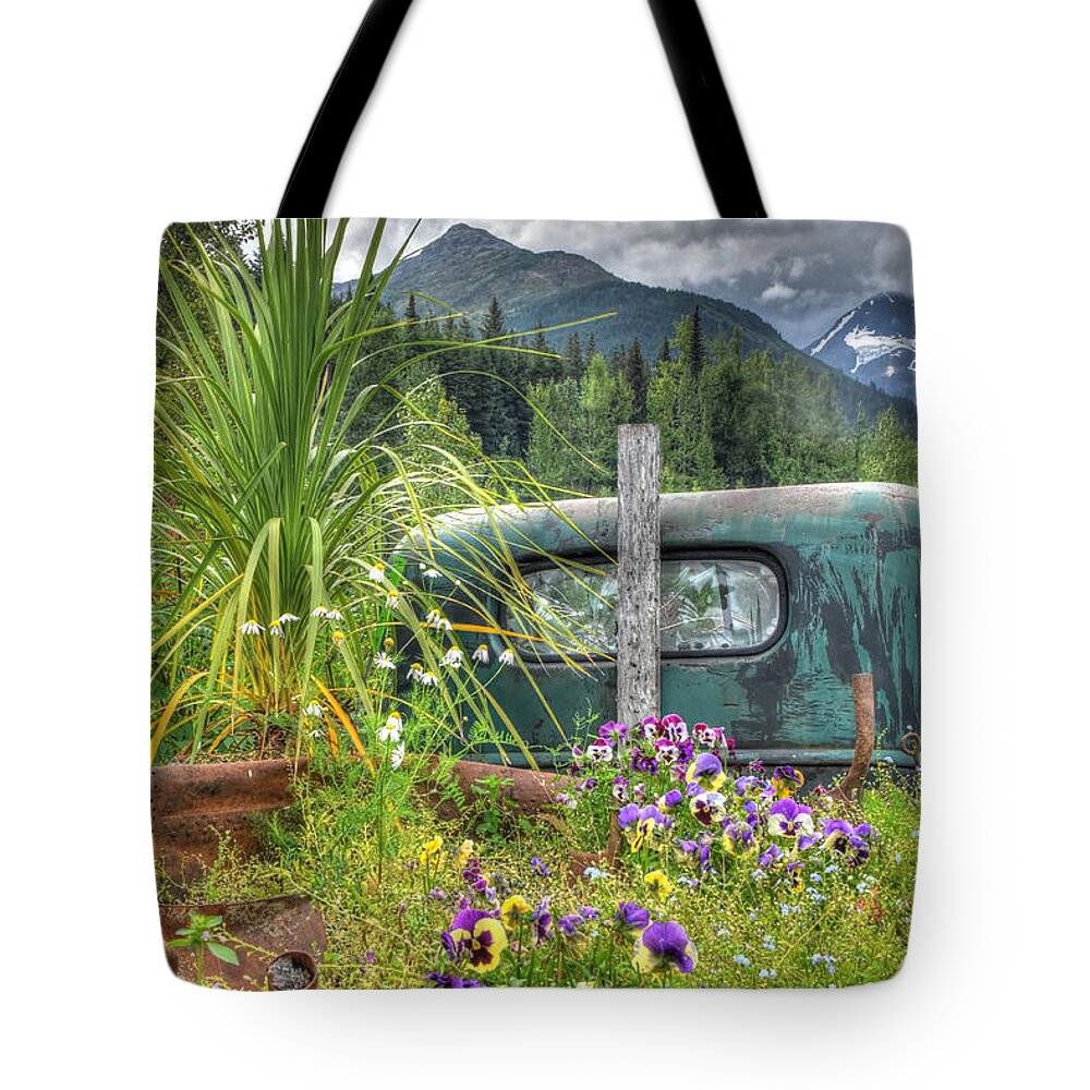 Alaska Tote Bag featuring the photograph Buried in Beauty by Don Mennig