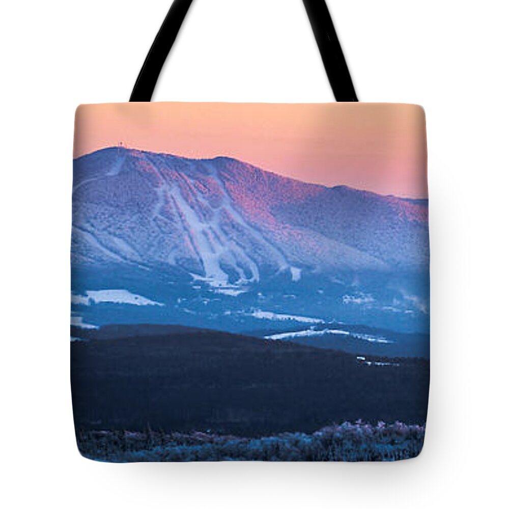 Burke Mountain Tote Bag featuring the photograph Burke to Moosilauke by Tim Kirchoff