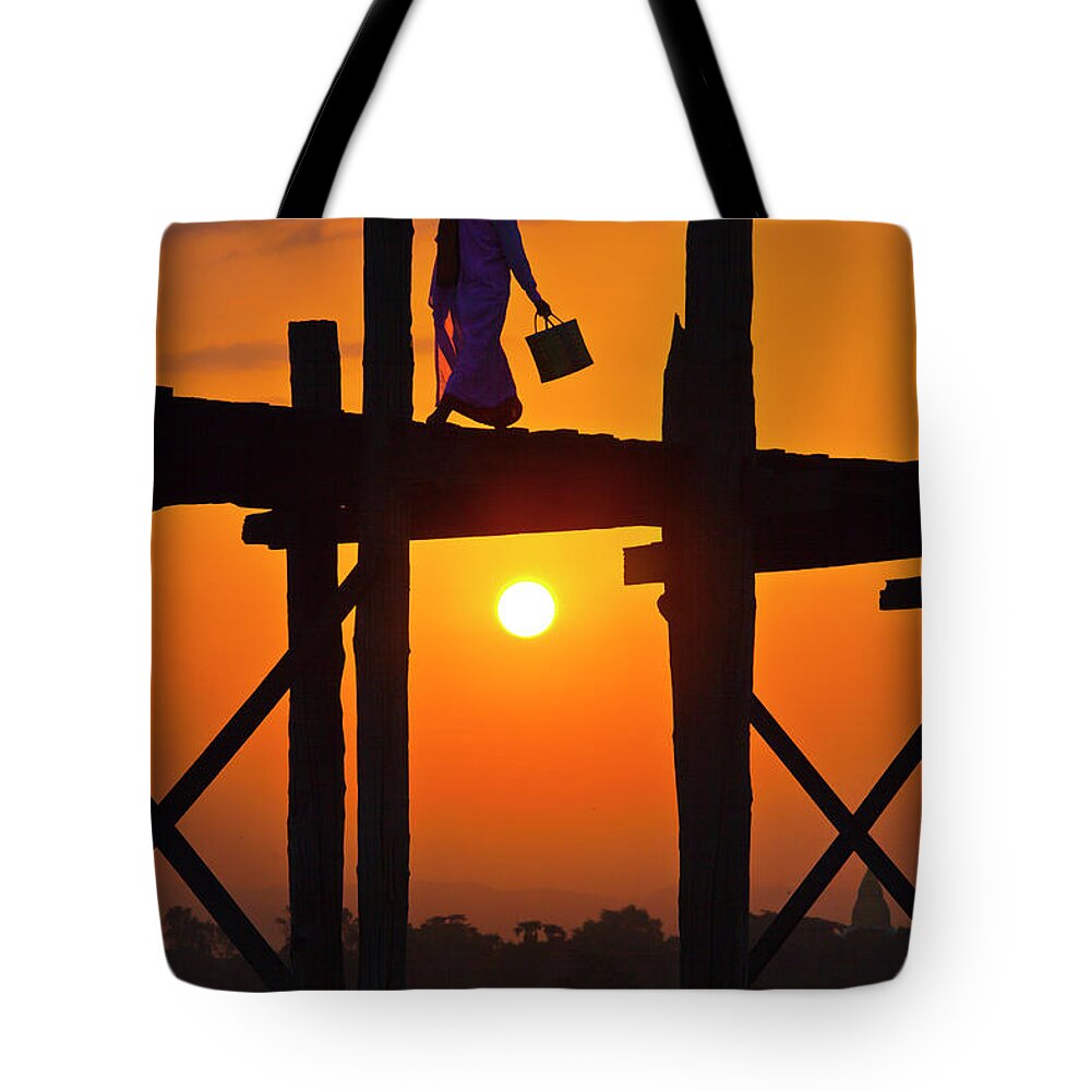  Tote Bag featuring the photograph Burma_d807 by Craig Lovell