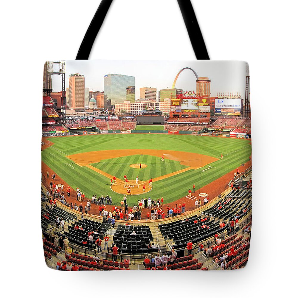 Busch Tote Bag featuring the photograph Busch Before the Game by C H Apperson