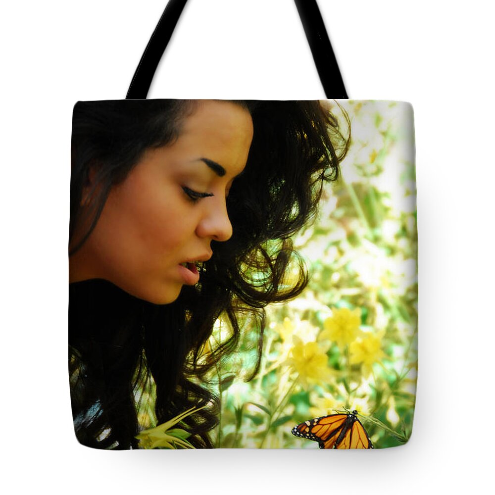 Glamour Photographs Tote Bag featuring the photograph Butterfly effect by Robert WK Clark